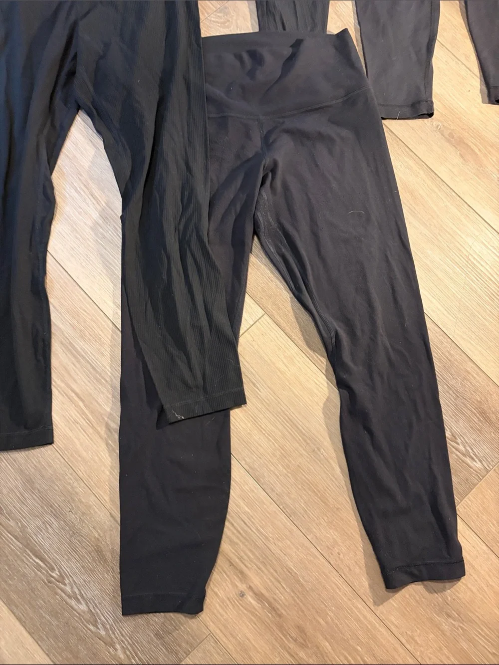 Lot of 5 Black High-Waist Leggings size 10 large
